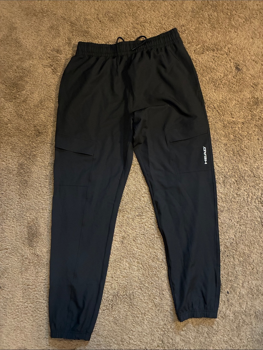 Head Black Men's Performance Joggers with Cargo Pockets